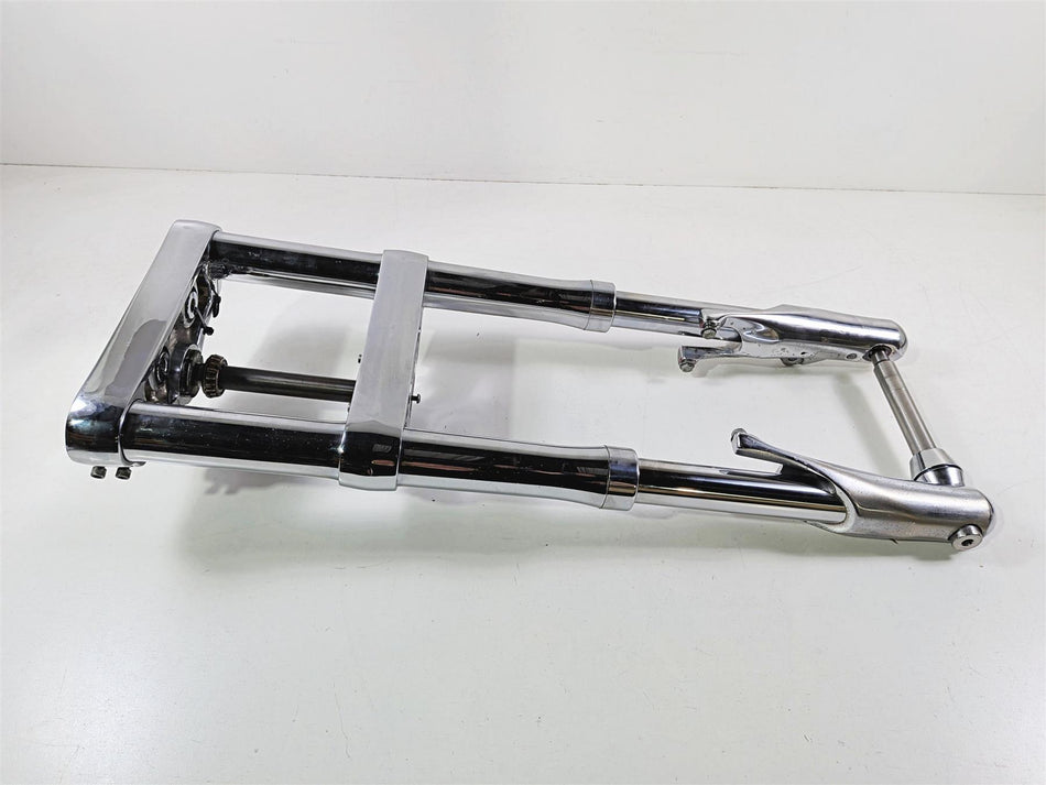 2008 Harley FXDSE CVO Dyna Inverted Chrome Forks Triple Tree Axle Set 48761-08-Mototech271