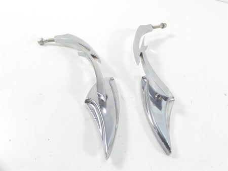 2012 Harley Touring FLHX Street Glide Aftermarket Chrome Rear View Mirror Set {{ shop.shopifyCountryName }} - Mototech271