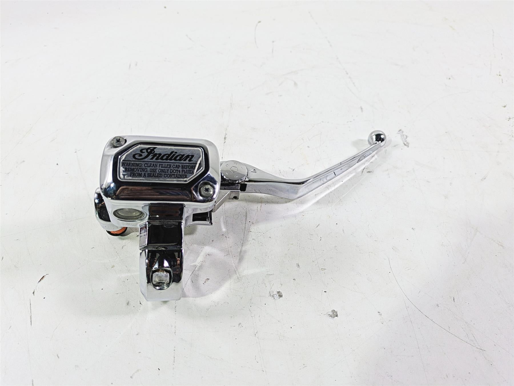 2018 Indian Chieftain Limited Chrome Front Brake Master Cylinder & Lever 1912865 | Mototech271