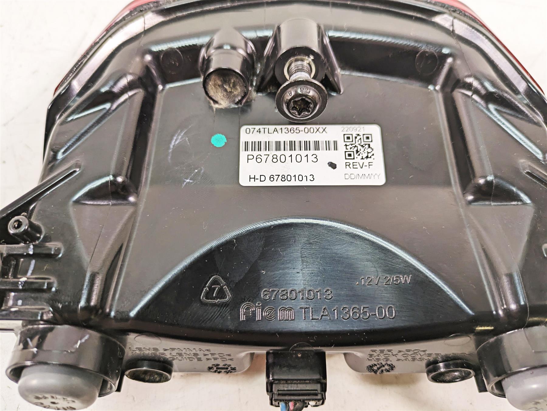 2022 Harley RA1250 S Pan America Taillight Tail Light Lamp Lens 67801013 {{ shop.shopifyCountryName }} - Mototech271