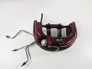 2008 Harley FXCWC Softail Rocker Oil Tank Reservoir Deep Red Pearl 62547-08