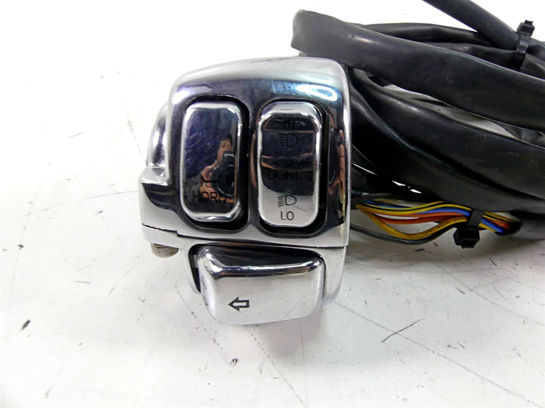 Harley Davidson Softail Dyna Sportster Left Right Chrome Hand Control ...