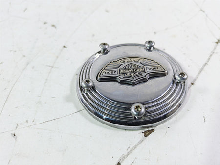 2003 Harley Touring FLHTCUI E-Glide 100th Chrome Cam Camshaft Cover 32536-03 {{ shop.shopifyCountryName }} - Mototech271