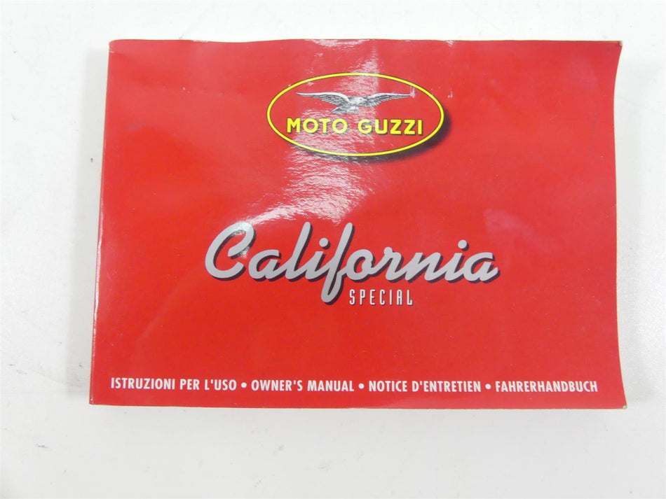 2001 Moto Guzzi California Sp 1100 Owners Manual GU03900030 {{ shop.shopifyCountryName }} - Mototech271