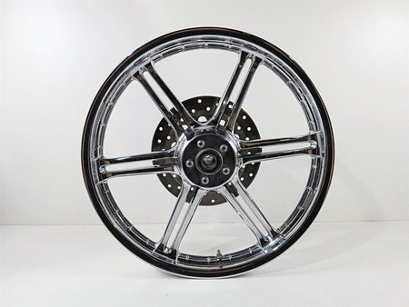 2008 Harley FXDSE CVO Dyna Chrome Slotted Front Wheel Rim 21x2.15 43973-08-Mototech271