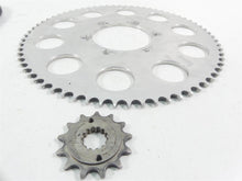 Load image into Gallery viewer, 2016 Suzuki GSX-R750 Pro Series 520 Stunt Bike Rear Sprocket &amp; Chain Set
