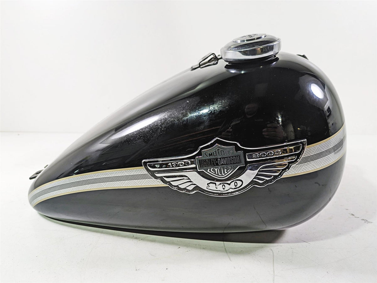 2003 Harley FLSTC Softail Heritage 100th Fuel Gas Petrol Tank 62180-00D {{ shop.shopifyCountryName }} - Mototech271