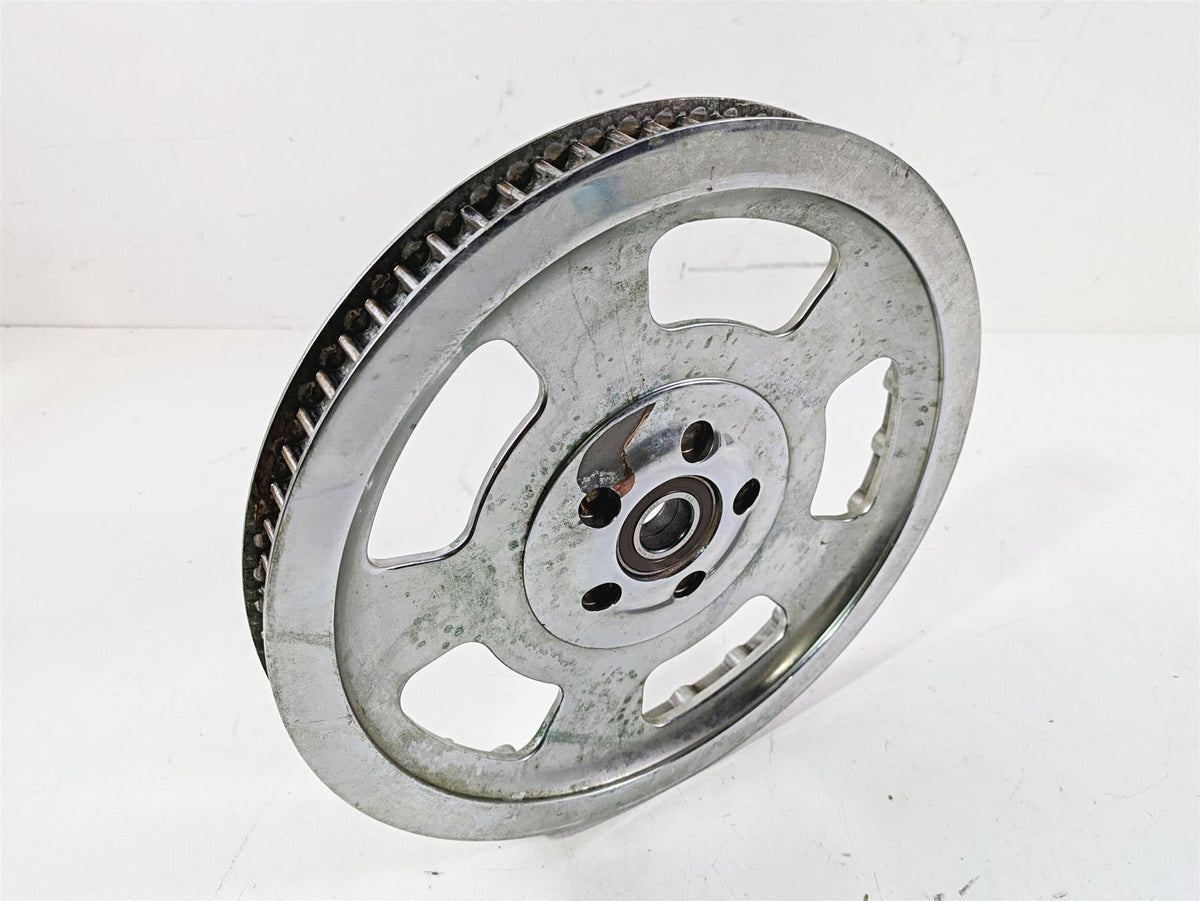2013 Harley VRSCF Muscle Rod Rear Chrome Drive Belt Sprocket Pulley 72T 40590-07 {{ shop.shopifyCountryName }} - Mototech271