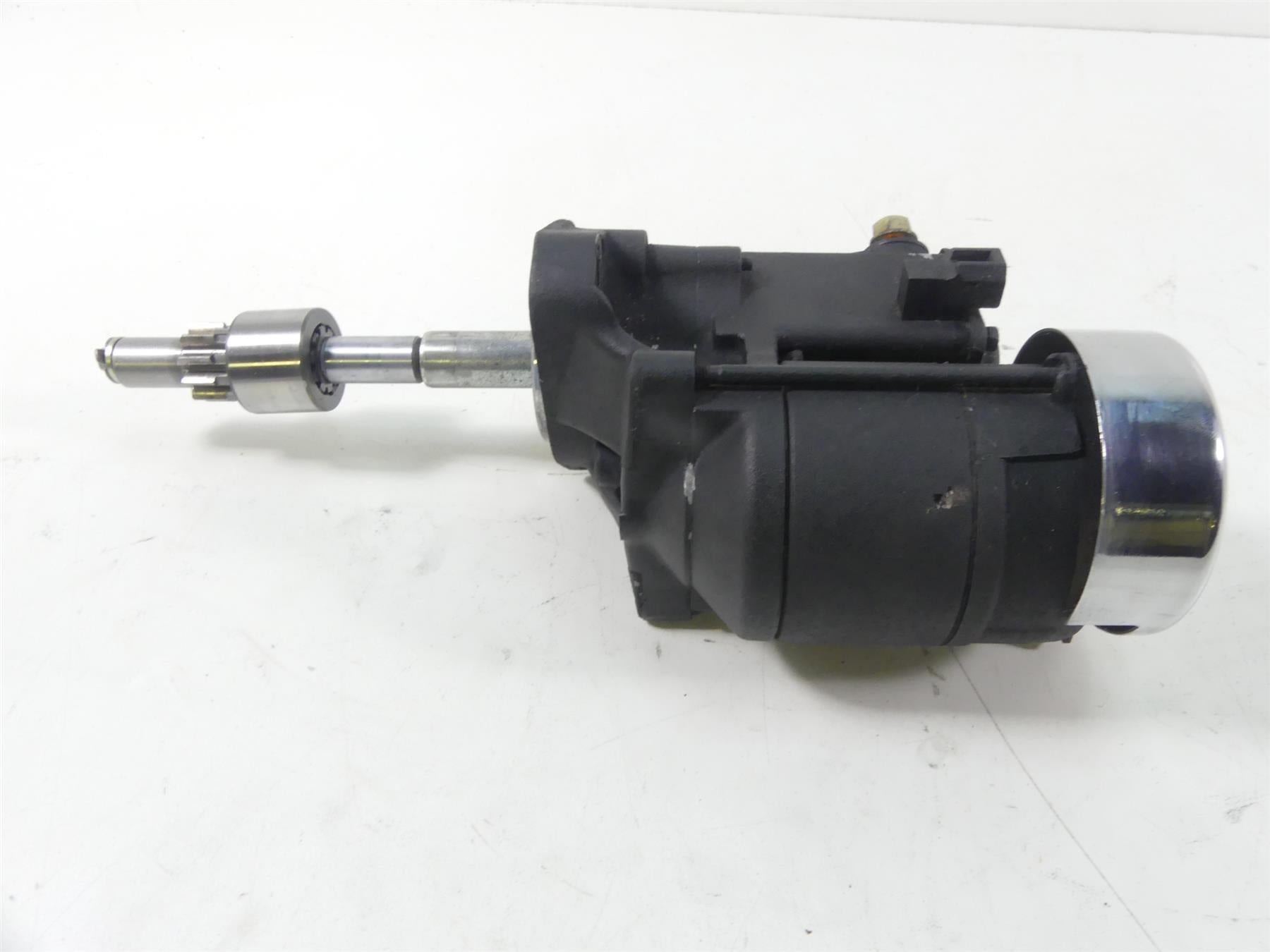 2004 Harley Softail FLSTFI Fat Boy Engine Starter Motor + Chrome Cover 31612-09 {{ shop.shopifyCountryName }} - Mototech271