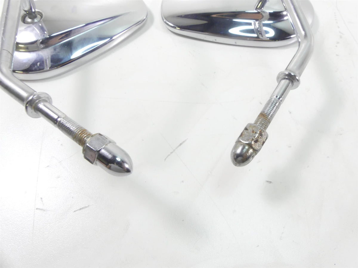 2009 Harley FXDF Dyna Fat Bob Rear View Chrome Mirror Set 91909-03 91910-03 {{ shop.shopifyCountryName }} - Mototech271
