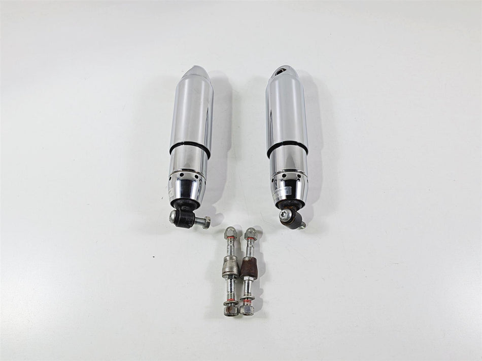 2011 Harley FXDF Dyna Fat Bob Rear Chrome Shock Damper Set 13.5" 54537-08A {{ shop.shopifyCountryName }} - Mototech271