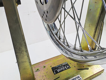 2000 Harley FXSTS Softail Springer Chrome Spoke Front Wheel 21x2.15 43662-80B {{ shop.shopifyCountryName }} - Mototech271