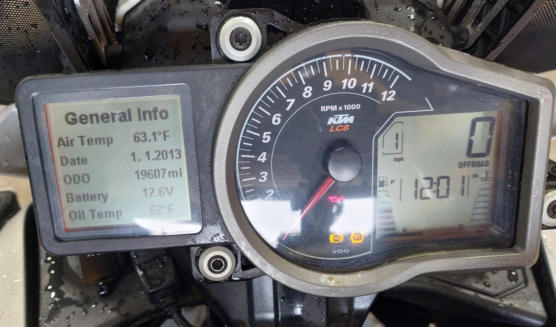 2015 KTM 1190 Adventure R Speedometer Speedo Gauge Instrument - 19K 60314069000 {{ shop.shopifyCountryName }} - Mototech271