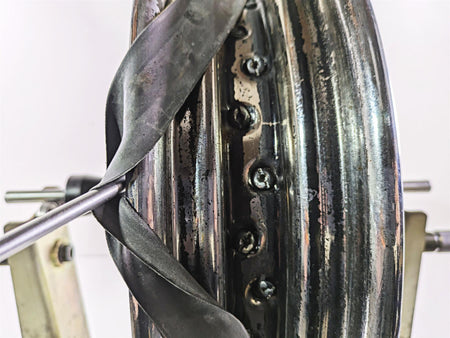1992 Harley FLSTC Softail Heritage 16x3 Front Wheel Spoke Rim + Cover 43005-86 {{ shop.shopifyCountryName }} - Mototech271