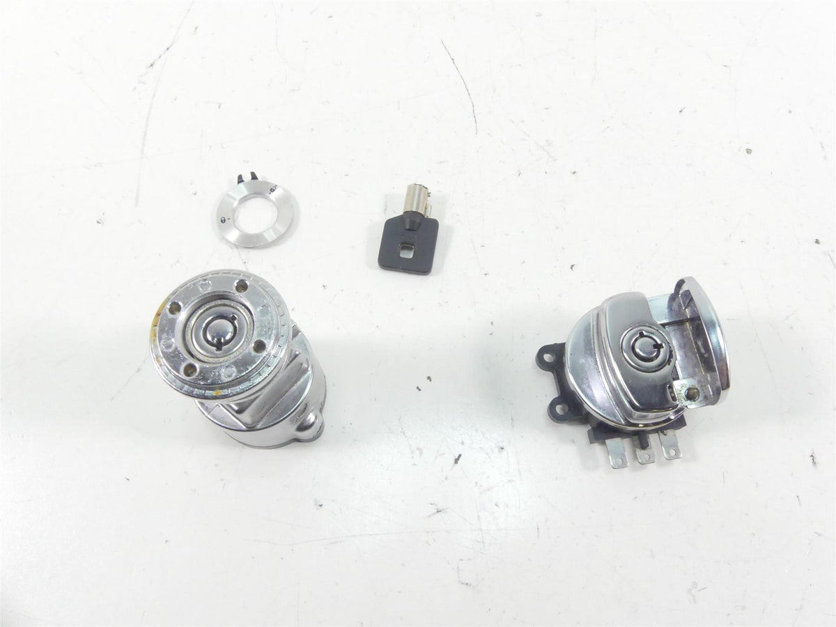 2010 Harley FXDWG Dyna Wide Glide Ignition Switch Key Steering Lock Set 71475-06 {{ shop.shopifyCountryName }} - Mototech271