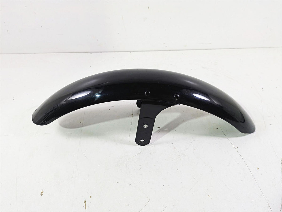 2009 Harley FXCWC Softail Rocker Straight Front Fender Vivid Black 60158-08 {{ shop.shopifyCountryName }} - Mototech271