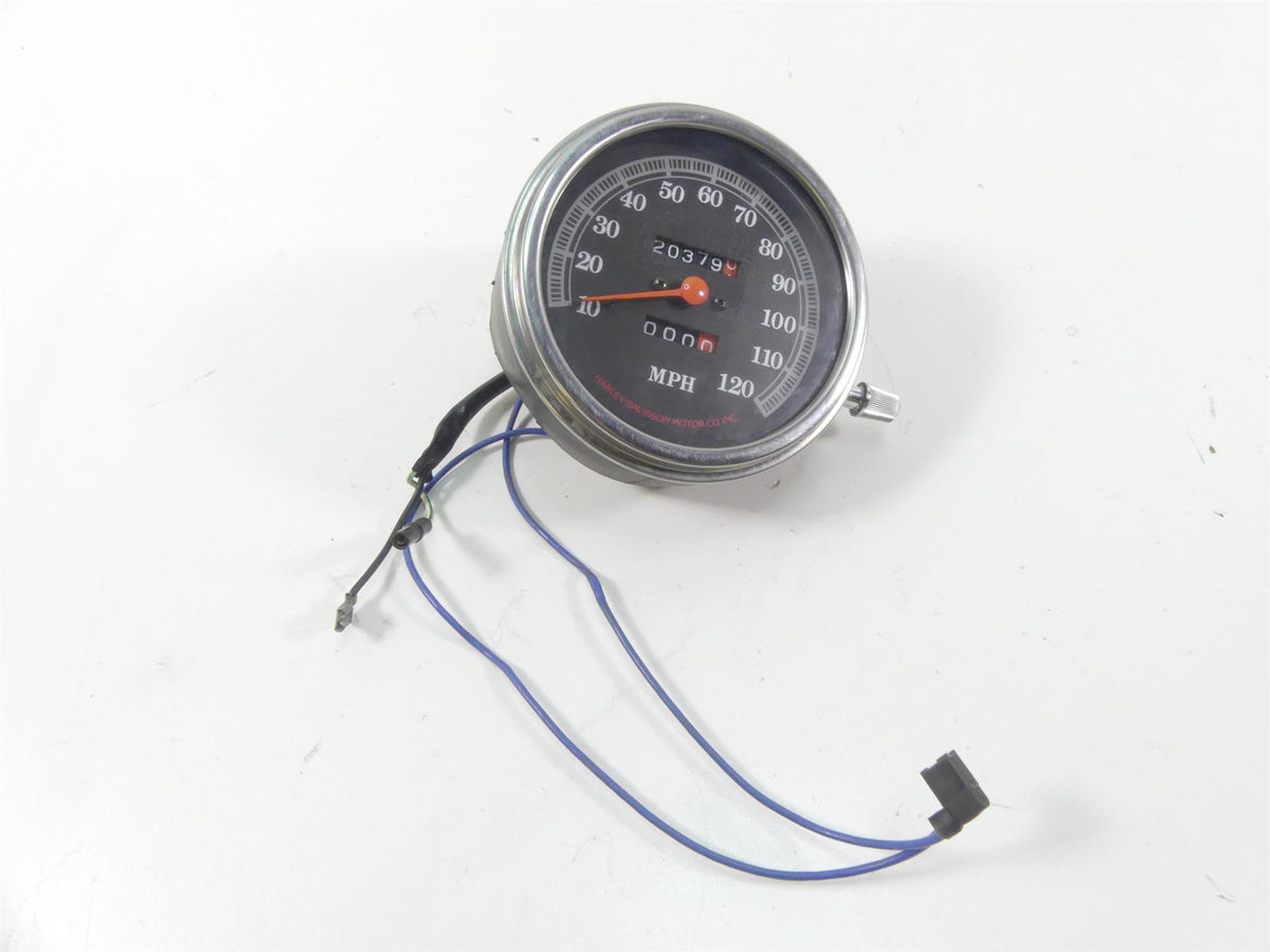 1993 Harley FXSTS Softail Springer Speedometer Gauge Instrument - 20K 67011-91 {{ shop.shopifyCountryName }} - Mototech271