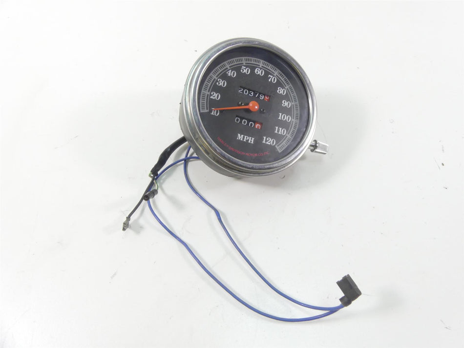 1993 Harley FXSTS Softail Springer Speedometer Gauge Instrument - 20K 67011-91 {{ shop.shopifyCountryName }} - Mototech271