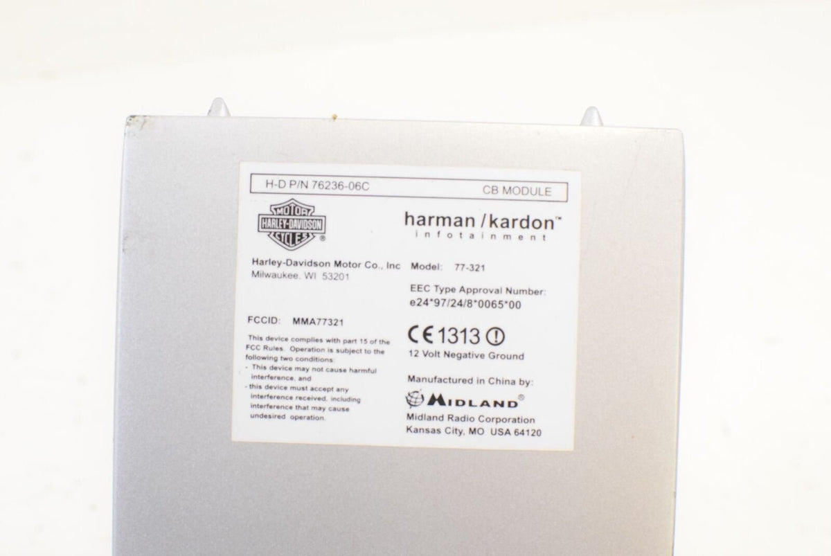 09 Harley FLHTCUSE4 CVO Electra Glide CB Module HARMAN CARDON 76236-06c {{ shop.shopifyCountryName }} - Mototech271