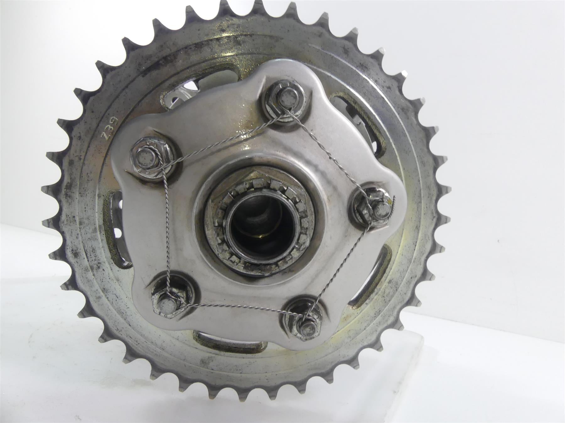 2008 Ducati 848 SBK Rear Axle Brake Rotor Sprocket Hub 819Z0011A {{ shop.shopifyCountryName }} - Mototech271