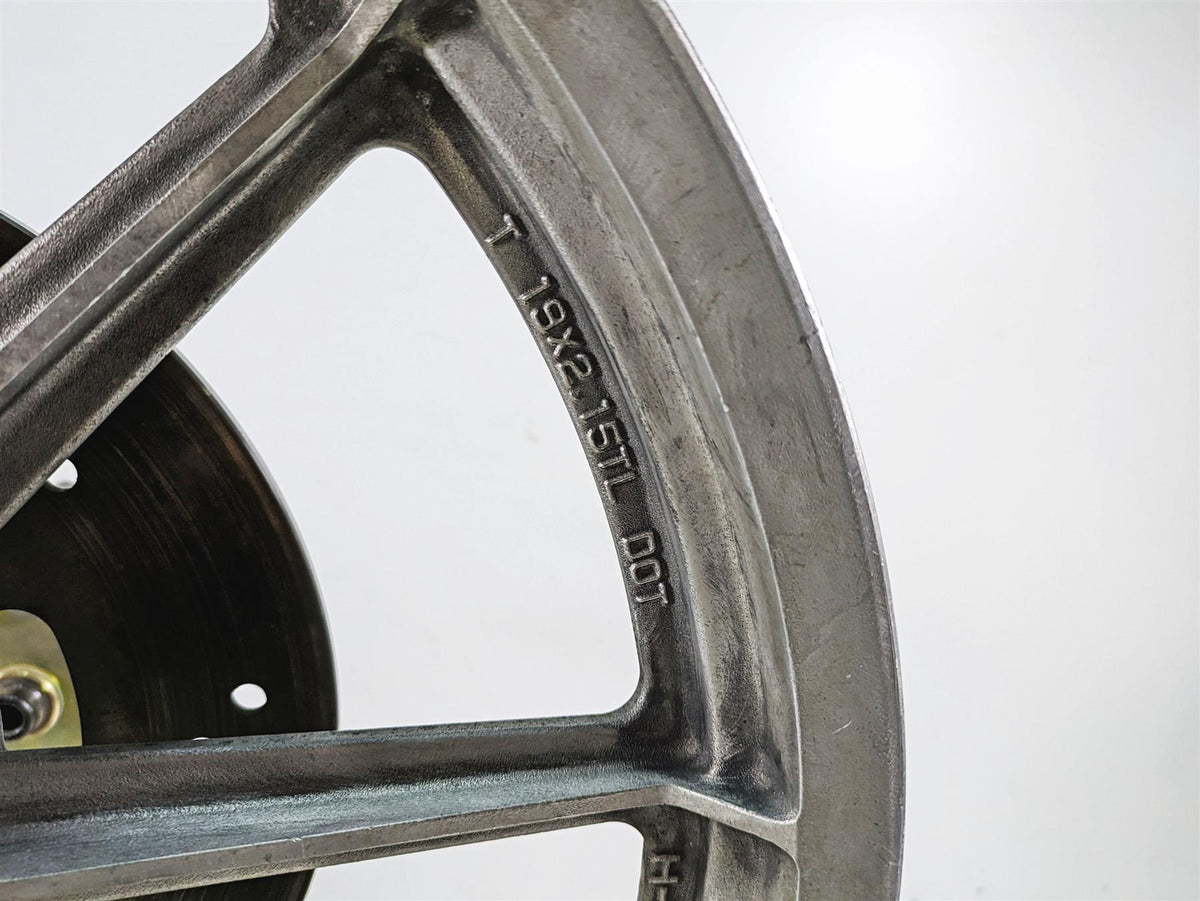 1990 Harley Sportster XLH883 XL883 Straight 19x2.15 9 Spoke Front Wheel 43338-83 {{ shop.shopifyCountryName }} - Mototech271