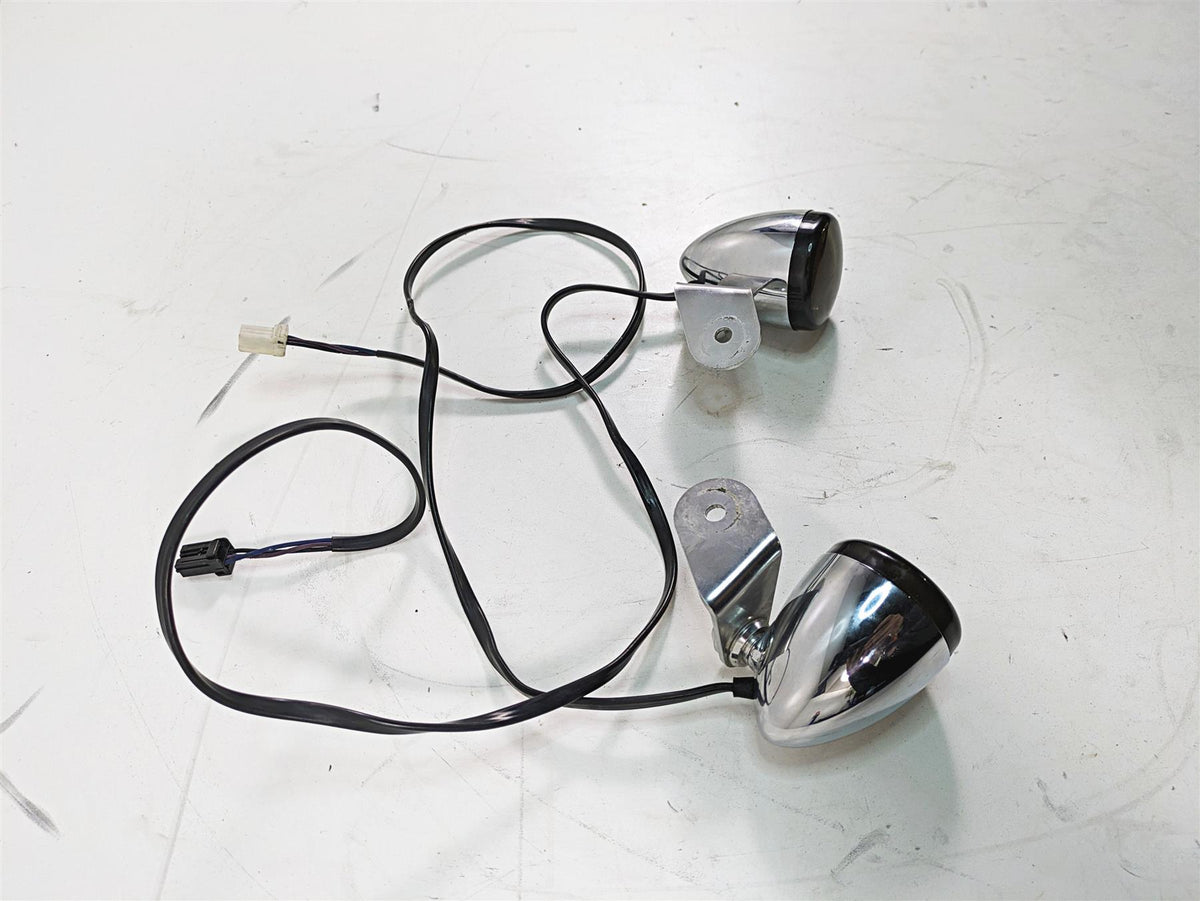 2012 Harley FLD Dyna Switchback Front Led Turn Signal Smoke Blinker Set 68972-00 {{ shop.shopifyCountryName }} - Mototech271