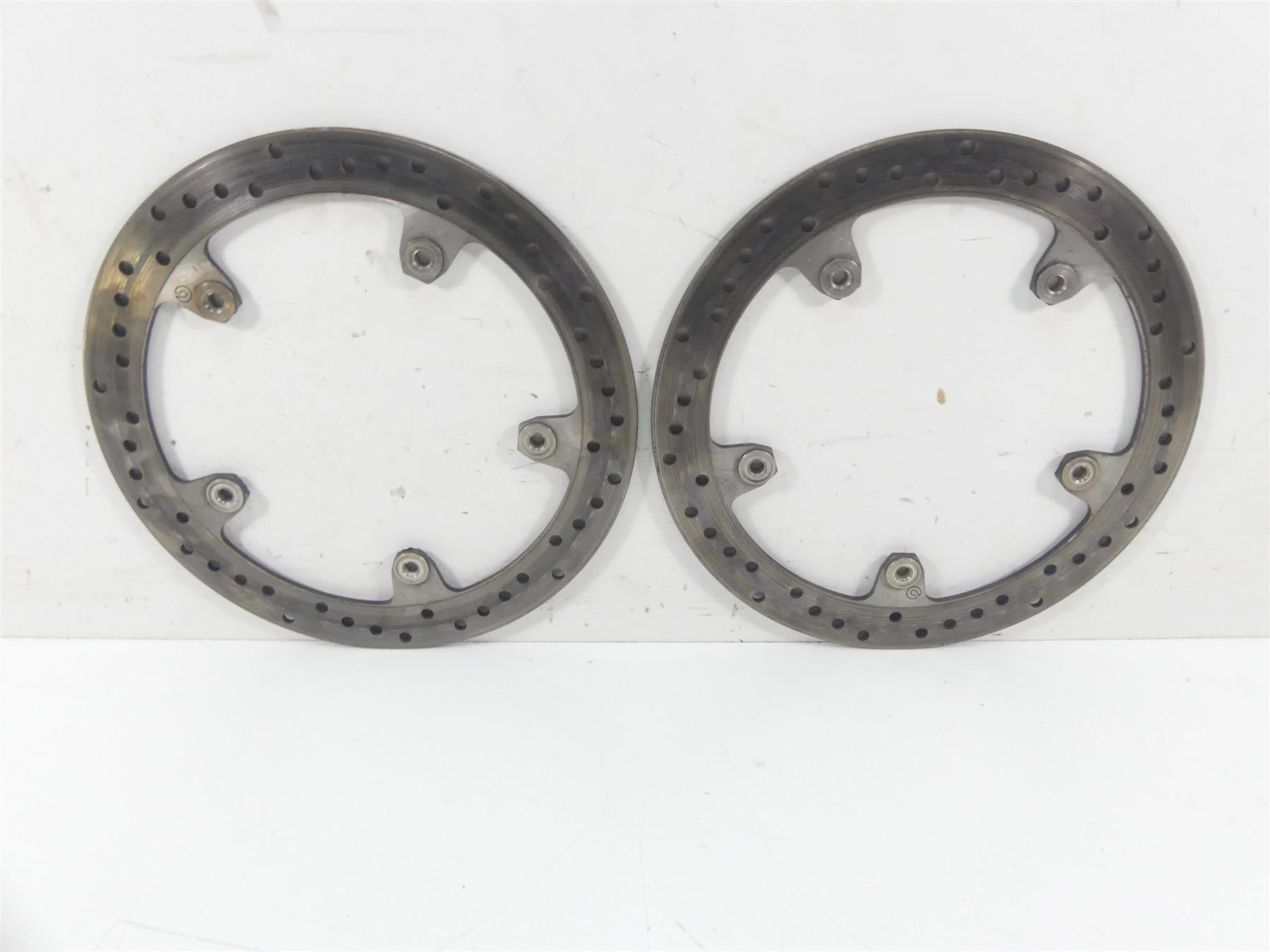 2012 BMW S1000RR K46 Front Brembo Brake Disc Rotor Set 320Mm 34117723493 {{ shop.shopifyCountryName }} - Mototech271