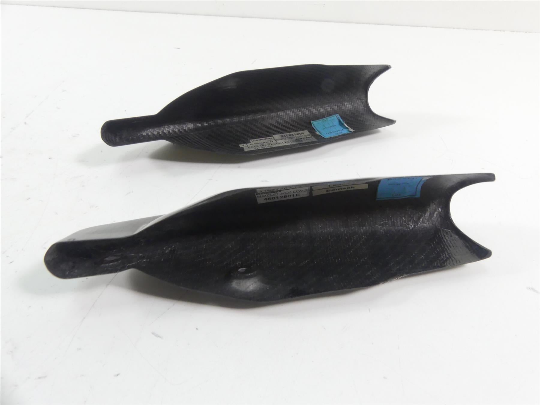 2011 Ducati Hypermotard 1100 SP Front Fork Lower Carbon Fiber Guards 46012801E {{ shop.shopifyCountryName }} - Mototech271