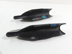 2011 Ducati Hypermotard 1100 SP Front Fork Lower Carbon Fiber Guards 46012801E | Mototech271