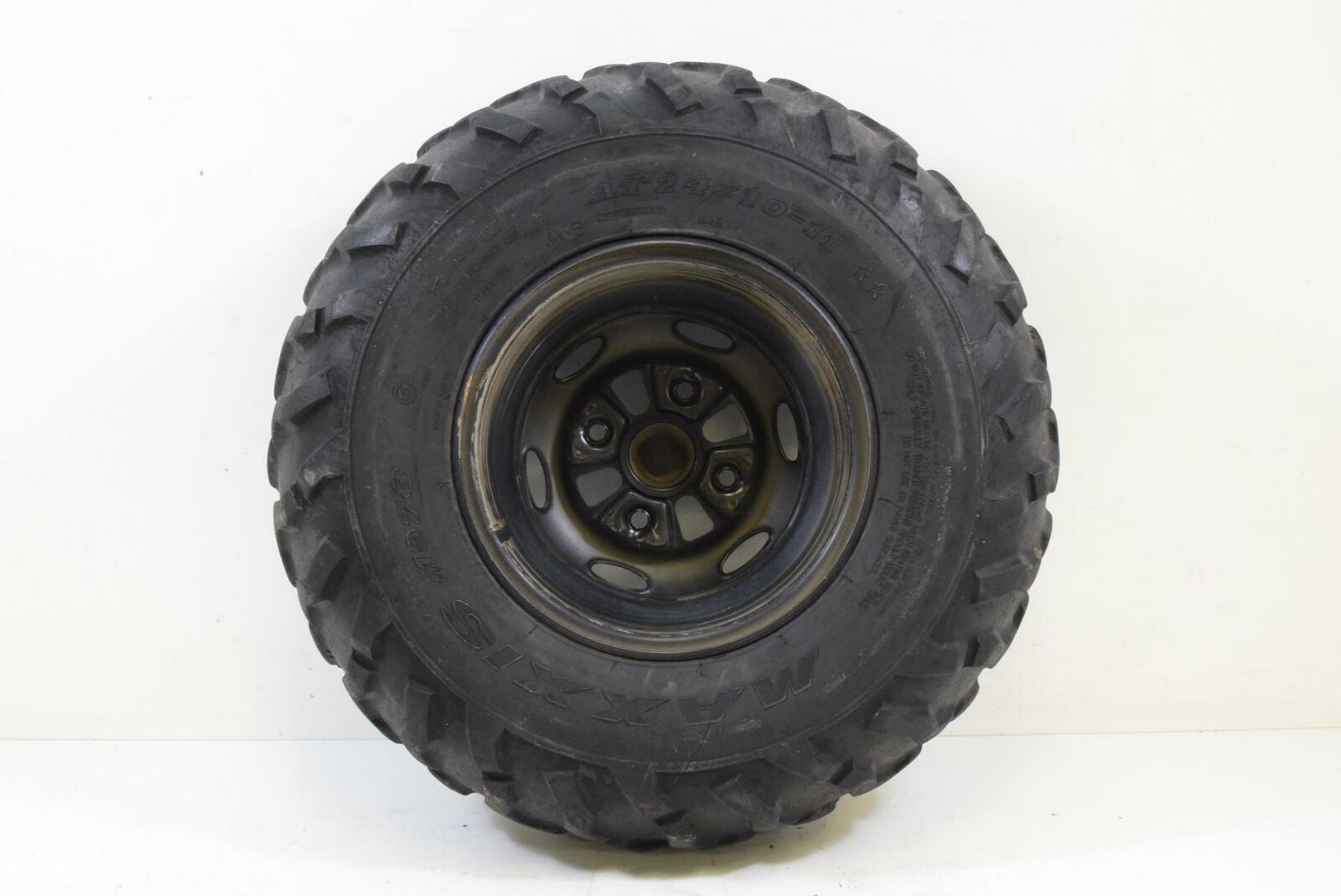 2013 Honda TRX420 FPA Rancher 4x4 OEM Rear Right Wheel Tire Maxxis 11" {{ shop.shopifyCountryName }} - Mototech271