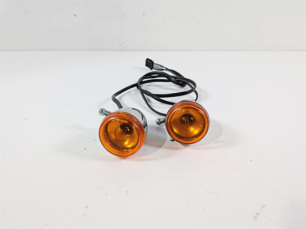 2006 Harley Sportster XL883 Low Front Turn Signal Blinker Set Chrome 68972-00 {{ shop.shopifyCountryName }} - Mototech271