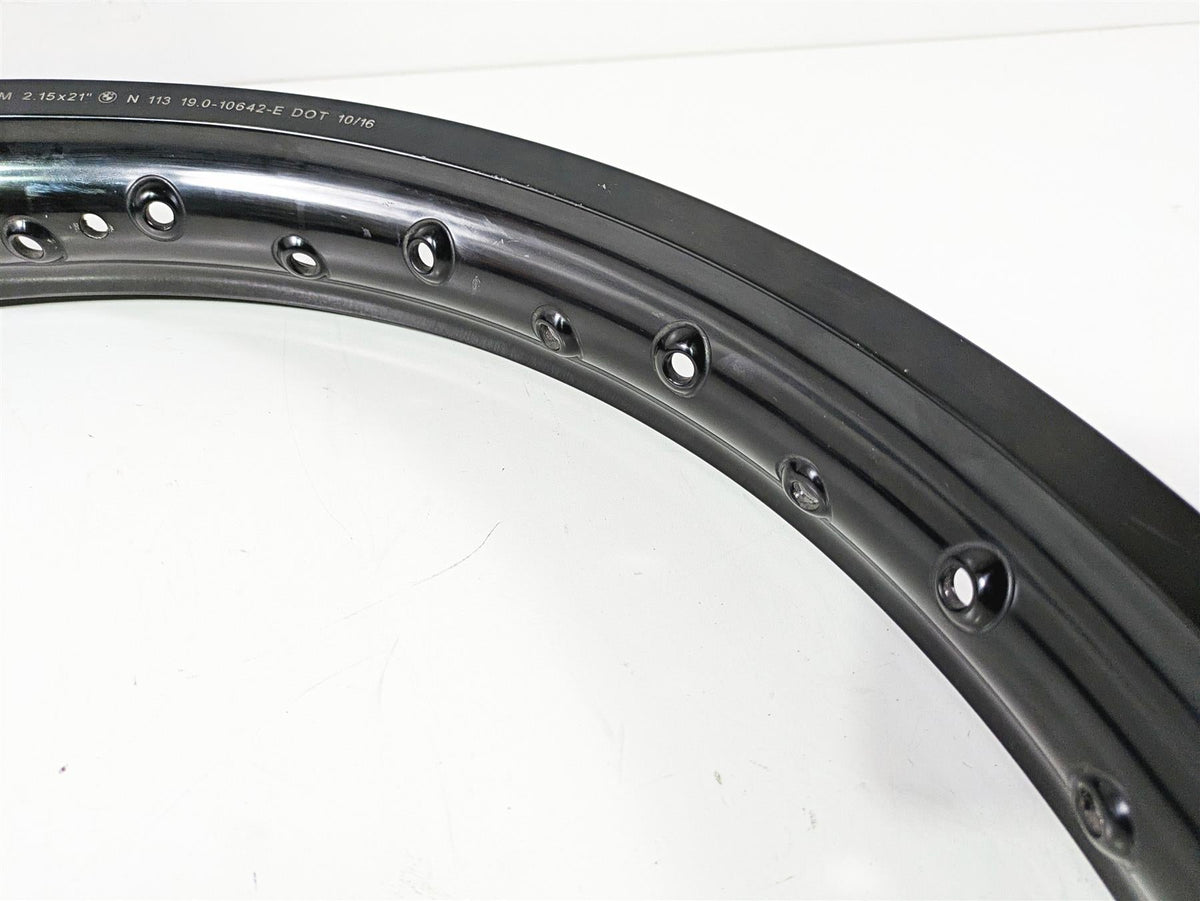 2017 BMW F800GS Adv K75 2.15x21 Front Spoke Rim 2.5mm Wobble 36317720081 {{ shop.shopifyCountryName }} - Mototech271