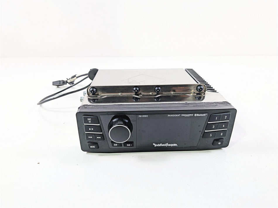 2004 Harley Touring FLTRI Road Glide Rockford Fosgate Radio Stereo PMX-HD9813-Mototech271