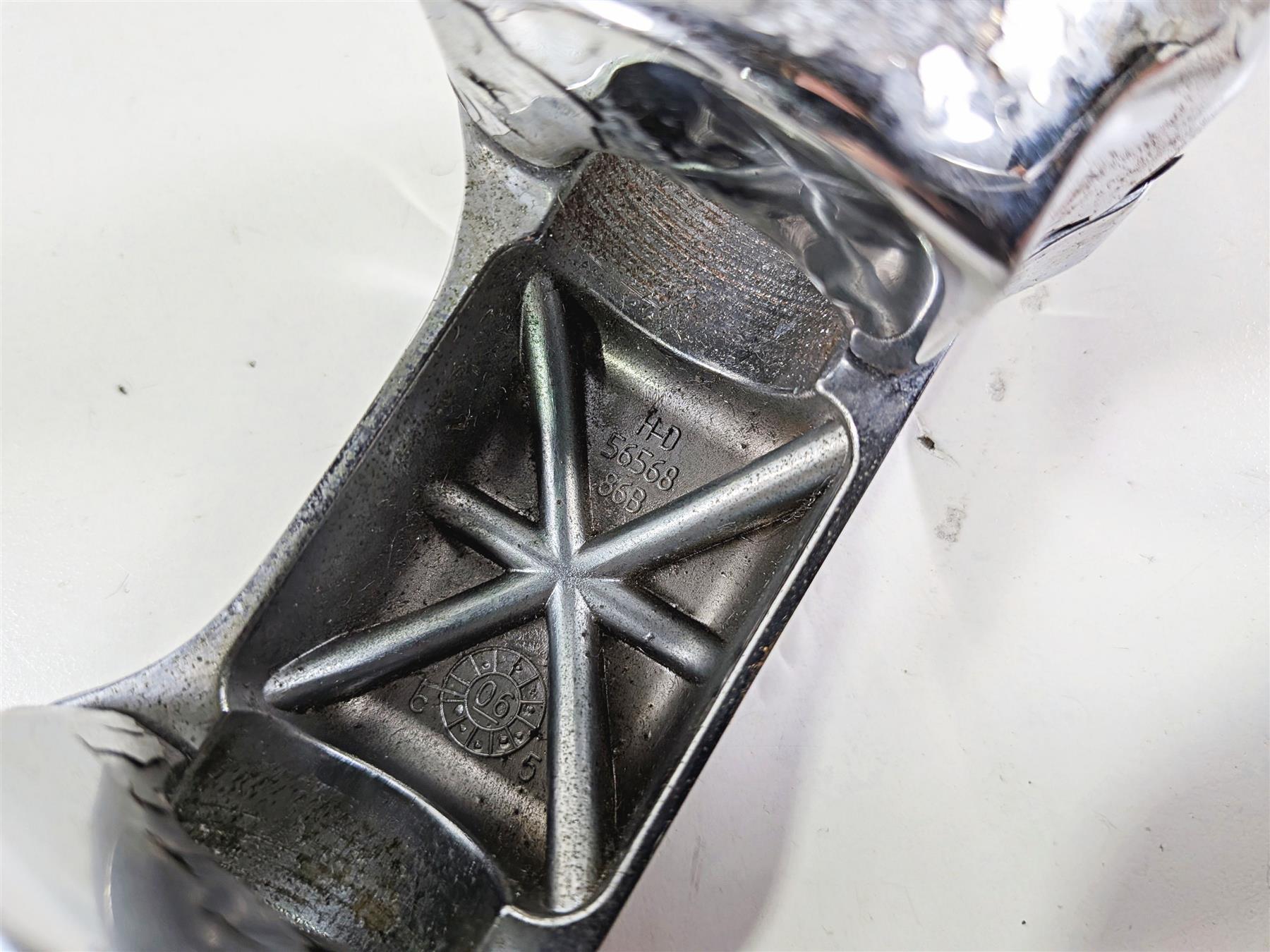 2007 Harley Dyna FXDB Street Bob Handlebar Riser Holder Clamps 5" 56568-86B {{ shop.shopifyCountryName }} - Mototech271