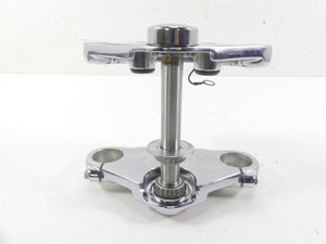 2008 Harley FXCWC Softail Rocker C Upper Lower Chrome Triple Tree 49mm 46638-08 | Mototech271