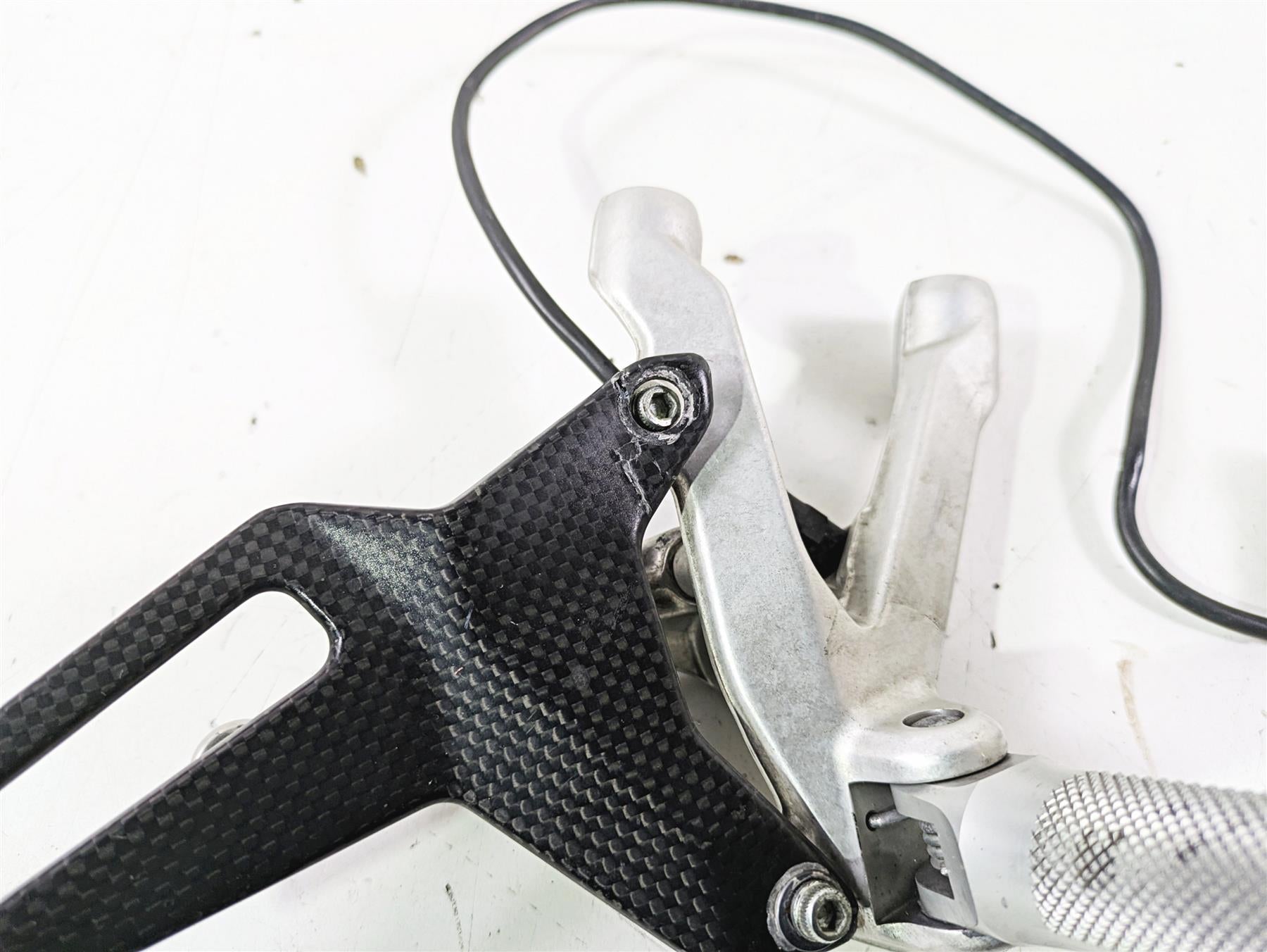 2015 Ducati Panigale 1299 S Right Footpeg Frame Mount Brake Pedal 82414621AA {{ shop.shopifyCountryName }} - Mototech271