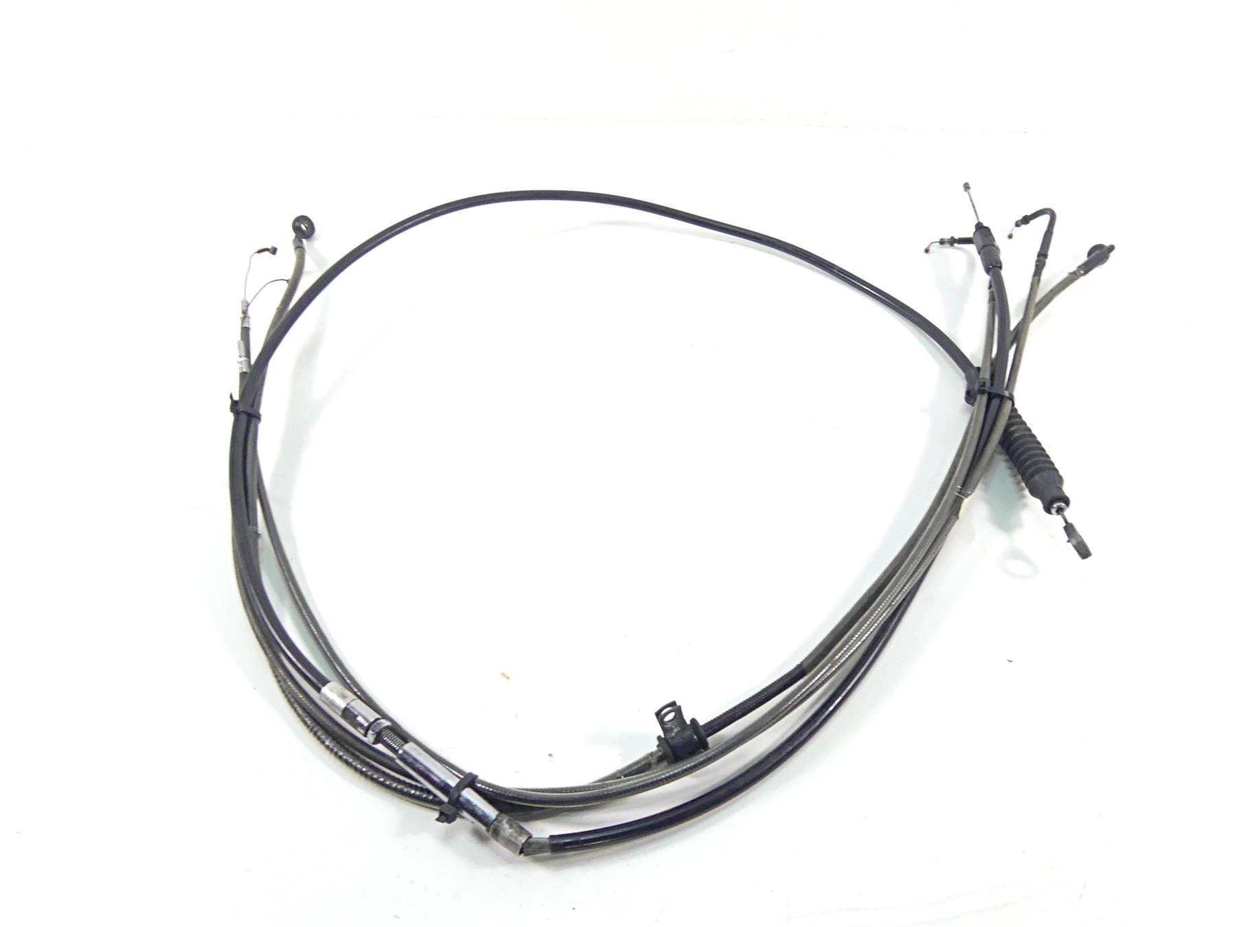 2011 Harley Softail FXS Blackline 12.5" Ape Hanger Throttle & Brake Line Set {{ shop.shopifyCountryName }} - Mototech271