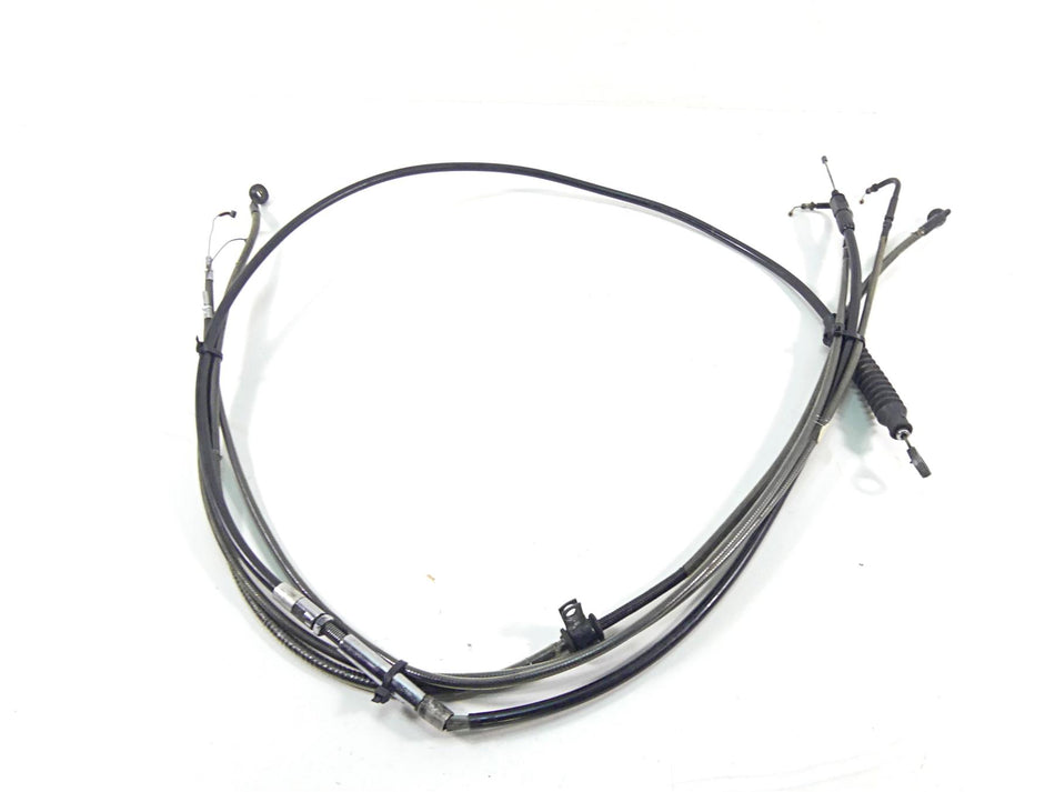 2011 Harley Softail FXS Blackline 12.5" Ape Hanger Throttle & Brake Line Set {{ shop.shopifyCountryName }} - Mototech271