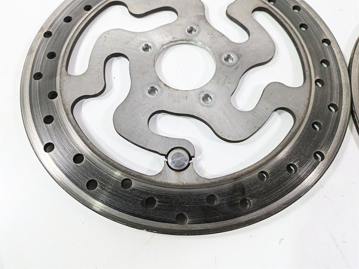2010 Harley Touring FLHX Street Glide Front Brake Disc Rotor Set 41809-08A {{ shop.shopifyCountryName }} - Mototech271