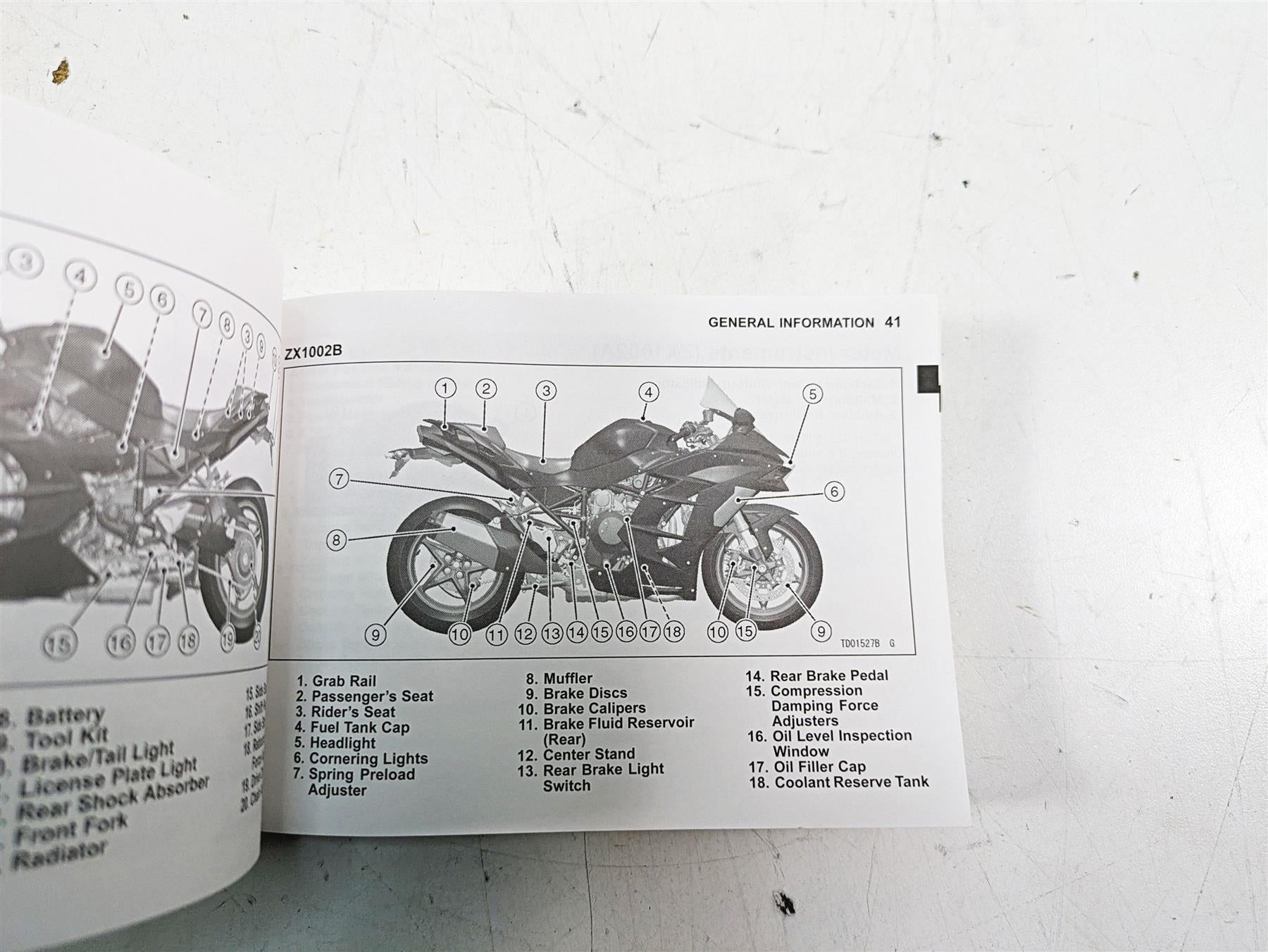 2018 Kawasaki ZX1002 Ninja H2 SX Owners Manual Booklet ZX1002AJ/BJ 99987-0050 {{ shop.shopifyCountryName }} - Mototech271