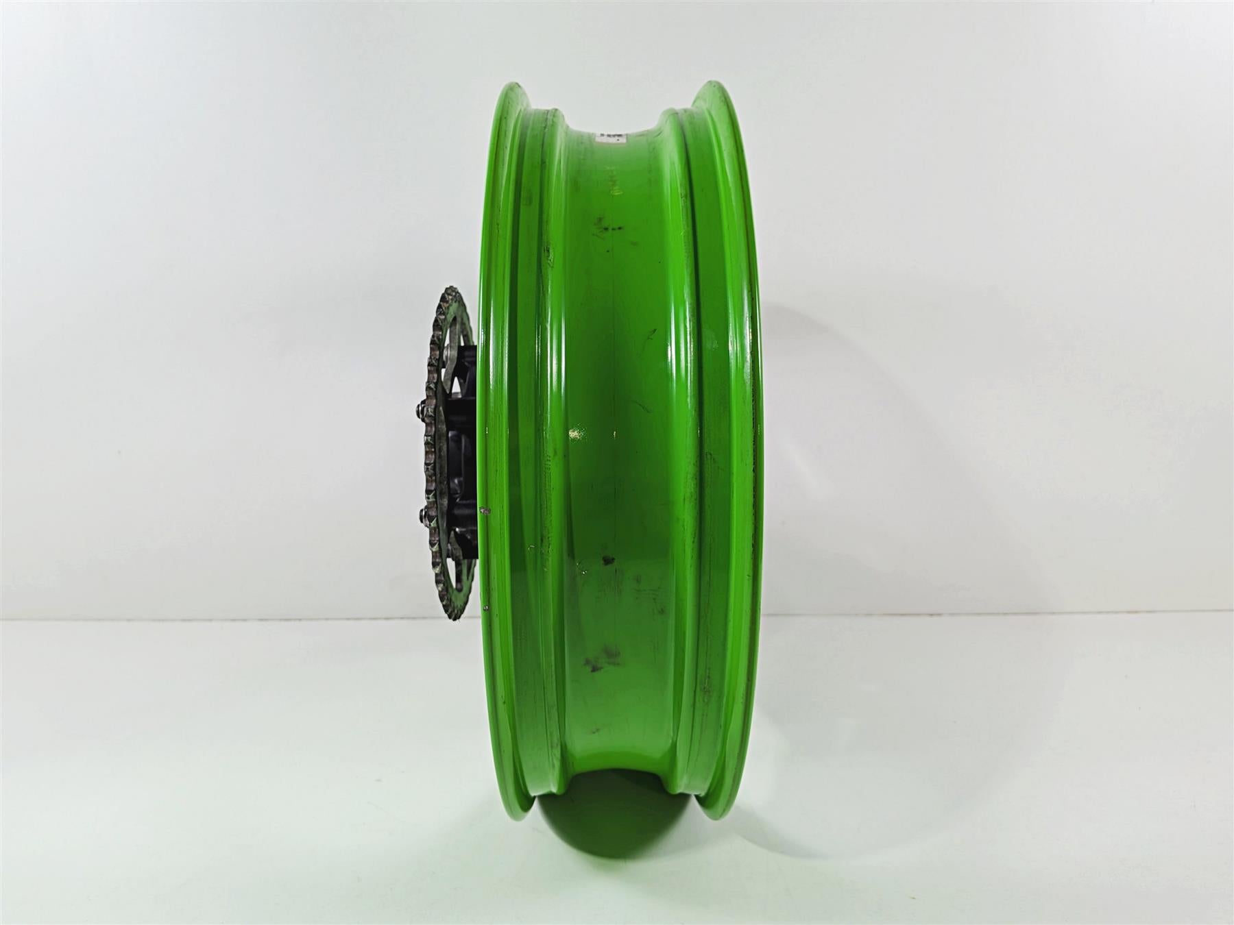 2024 Kawasaki EX500 Ninja 40th An. Strght Green Rear Wheel Rim 17x4 41073-0753 {{ shop.shopifyCountryName }} - Mototech271