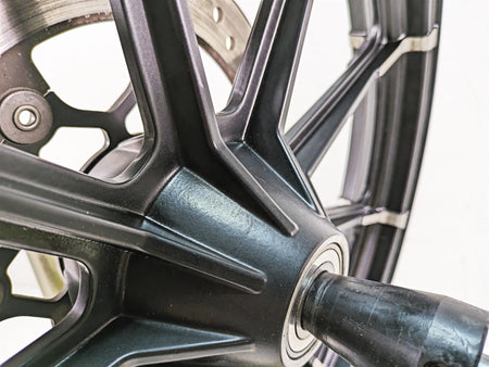 2019 Harley XL883N Sportster Iron Front Wheel Rim 9 Spoke 19x2.15 43300394 {{ shop.shopifyCountryName }} - Mototech271