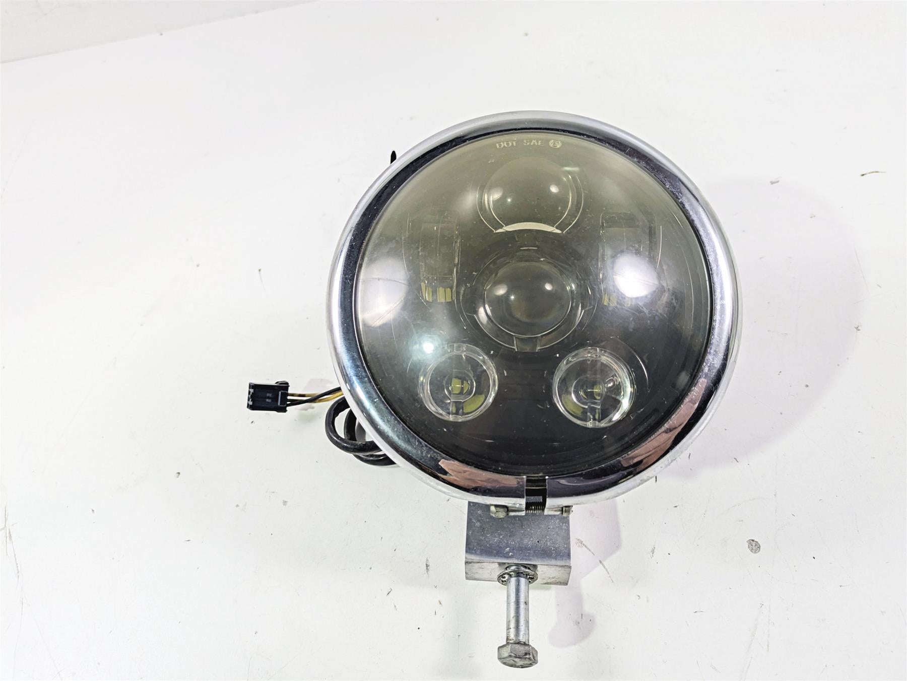 2016 Harley FXDWG Dyna Wide Glide Led Headlight Head Light & Mount 69356-06A {{ shop.shopifyCountryName }} - Mototech271
