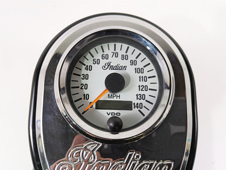 2002 Indian Spirit Deluxe Speedometer Gauge & Tank Cover 9K 56-026 26-341 {{ shop.shopifyCountryName }} - Mototech271