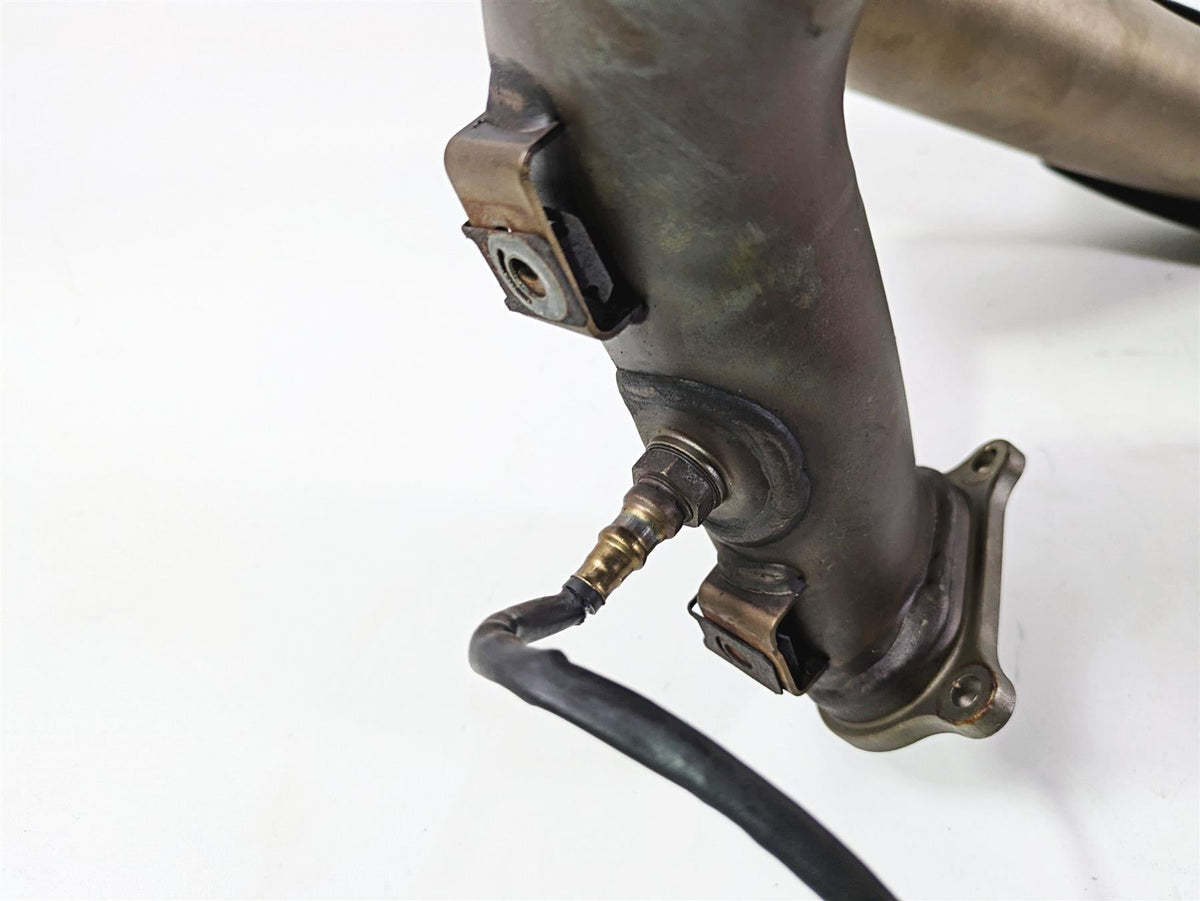 2013 Ducati Hyperstrada 821 Exhaust Header & Servo Motor Set -Dents 57013291B {{ shop.shopifyCountryName }} - Mototech271