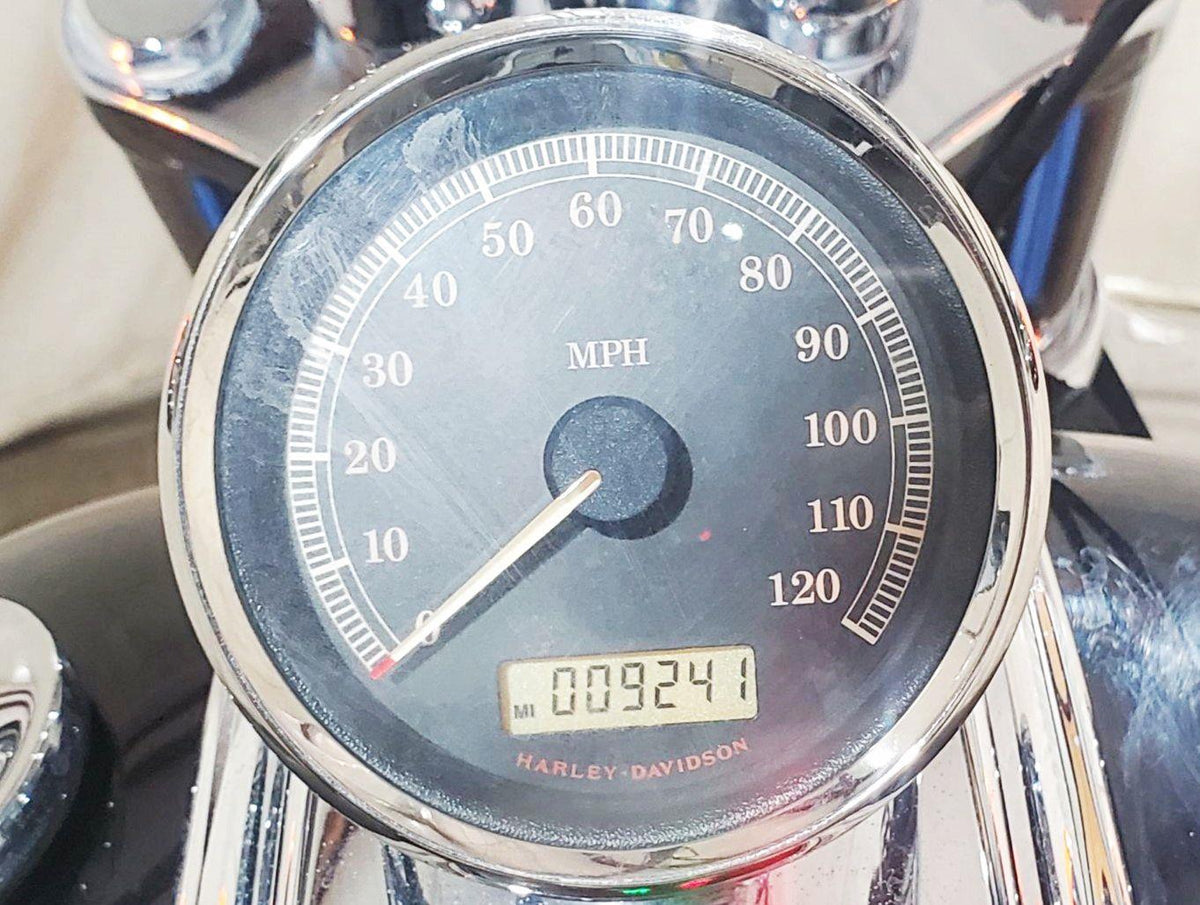 2009 Harley FXCWC Softail Rocker Speedometer Gauge Instrument 9k Only 67517-08 {{ shop.shopifyCountryName }} - Mototech271