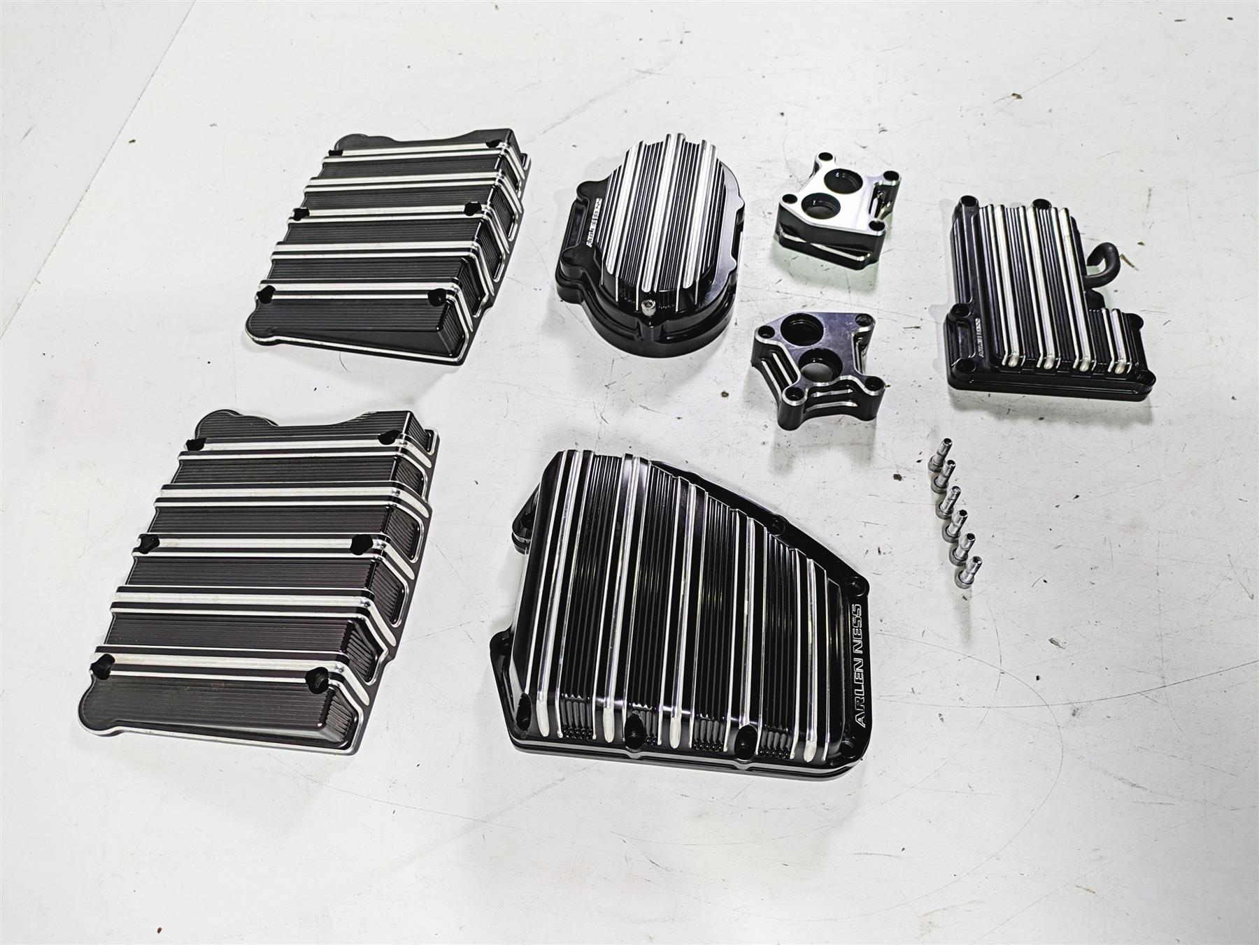 2015 Harley Touring FLHXS Street Glide Arlen Ness Engine Tranny Cover Set 03-963 {{ shop.shopifyCountryName }} - Mototech271