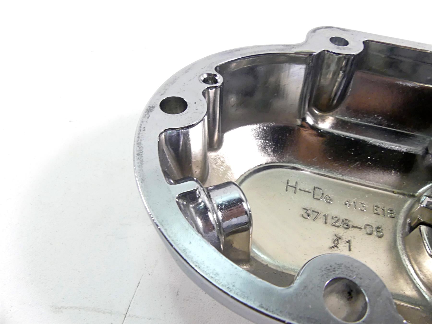 2014 Harley FXDL Dyna Low Rider Clutch Side Chrome Transmission Cover 37126-06 {{ shop.shopifyCountryName }} - Mototech271