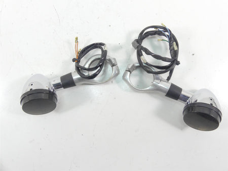 2003 Honda VTX1800 C Smoked Front Blinker & Clamp Set 33400-MBH-672 {{ shop.shopifyCountryName }} - Mototech271