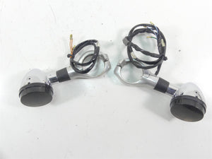 2003 Honda VTX1800 C Smoked Front Blinker & Clamp Set 33400-MBH-672